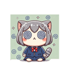 OL猫ちゃんの一日（個別スタンプ：4）