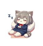 OL猫ちゃんの一日（個別スタンプ：5）