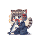 OL猫ちゃんの一日（個別スタンプ：7）