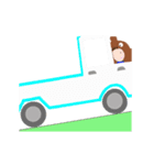 働くクルマ？と働く？クマ(自動車学校)（個別スタンプ：6）