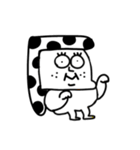 MEZ.白黒時々色々.1（個別スタンプ：1）