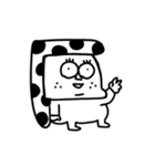 MEZ.白黒時々色々.1（個別スタンプ：3）