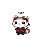 かわいい忍者のフェレットのスタンプ 001（個別スタンプ：23）