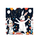 白いウサギの日常7（個別スタンプ：7）