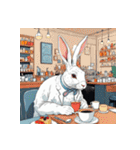 白いウサギの日常7（個別スタンプ：27）