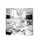 白いウサギの日常7（個別スタンプ：28）
