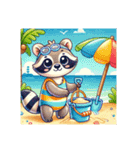 アライグマのポンポン（個別スタンプ：18）