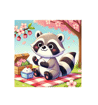 アライグマのポンポン（個別スタンプ：19）