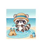 アライグマのポンポン（個別スタンプ：20）