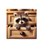 アライグマのポンポン（個別スタンプ：22）