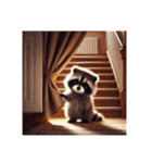 アライグマのポンポン（個別スタンプ：25）