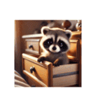 アライグマのポンポン（個別スタンプ：26）