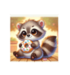 アライグマのポンポン（個別スタンプ：31）