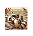 アライグマのポンポン（個別スタンプ：32）