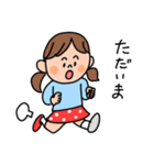 水玉スカートの子（個別スタンプ：4）