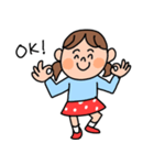 水玉スカートの子（個別スタンプ：7）