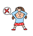 水玉スカートの子（個別スタンプ：9）