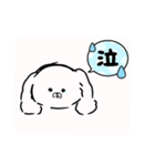 白いもふもふの子犬（個別スタンプ：2）