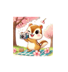 しまりす花見帖（個別スタンプ：7）