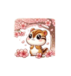しまりす花見帖（個別スタンプ：9）