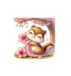 しまりす花見帖（個別スタンプ：10）