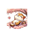 しまりす花見帖（個別スタンプ：11）