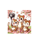 しまりす花見帖（個別スタンプ：17）