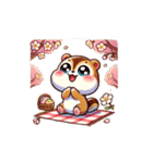 しまりす花見帖（個別スタンプ：18）