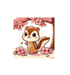 しまりす花見帖（個別スタンプ：19）