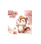 しまりす花見帖（個別スタンプ：21）