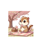 しまりす花見帖（個別スタンプ：23）