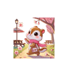 しまりす花見帖（個別スタンプ：24）