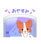 ちびパピヨン16【春】（個別スタンプ：2）