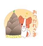 ちびパピヨン16【春】（個別スタンプ：6）