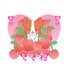 ちびパピヨン16【春】（個別スタンプ：7）