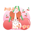 ちびパピヨン16【春】（個別スタンプ：22）