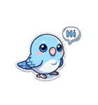 英語でサザナミインコ（個別スタンプ：1）