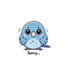 英語でサザナミインコ（個別スタンプ：5）