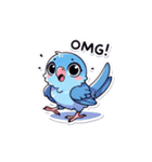 英語でサザナミインコ（個別スタンプ：12）