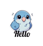 英語でサザナミインコ（個別スタンプ：24）