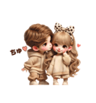 可愛いカップルスタンプ♥(彼氏＆彼女)（個別スタンプ：6）