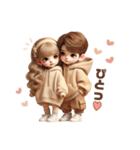 可愛いカップルスタンプ♥(彼氏＆彼女)（個別スタンプ：8）