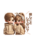 可愛いカップルスタンプ♥(彼氏＆彼女)（個別スタンプ：18）