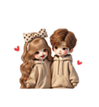 可愛いカップルスタンプ♥(彼氏＆彼女)（個別スタンプ：35）