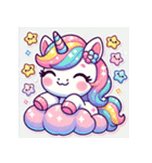 ゆめかわユニコ - ドリーミーユニコーン（個別スタンプ：1）