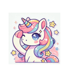 ゆめかわユニコ - ドリーミーユニコーン（個別スタンプ：3）