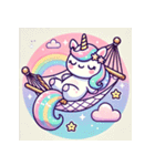 ゆめかわユニコ - ドリーミーユニコーン（個別スタンプ：4）