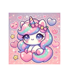 ゆめかわユニコ - ドリーミーユニコーン（個別スタンプ：7）
