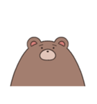 すべてが顔に出るくまさん（個別スタンプ：7）