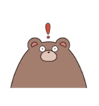 すべてが顔に出るくまさん（個別スタンプ：32）
